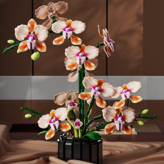 Phalaenopsis Orchid Building Block Puzzle Toy
